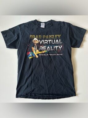 Brad Paisley Black Crewneck Band Tee